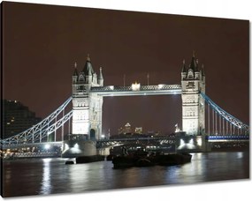 Vászonkép 100x70 Megvilágított toronyhíd