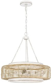 Quoizel QZ-WAYLON-4P-AWH - Láncos csillár WAYLON 4xE27/60W/230V Ø 50,4 cm