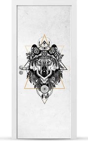 Furnér Kültéri Ajtó matrica Bútor öntapadós Könnyű Ragasztás