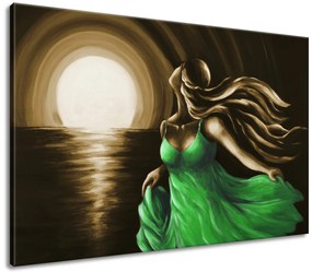 Gario Kézzel festett kép No zöldben Méret: 120 x 80 cm