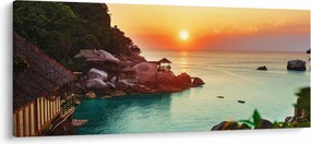 Gyönyörű strand képe (120x50 cm)