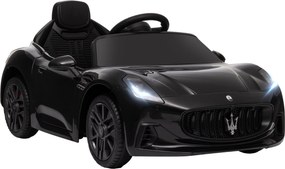 AIYAPLAY Licencált Maserati Gran Turismo Folgore Gyerek Elektromos Autó, 12V-os Elektromos Jármű 2.4G Távirányítóval, LED Fényszórók, Zene, Kürt, MP3,