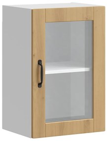 konyhai fali szekrény üvegajtóval Porto&quot; Artisan Oak&quot;