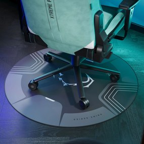 Csúszásmentes védőszőnyeg gamer székhez, fekete-szürke