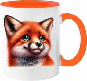 Gyönyörű Őszi Bögre 330ml Kávé Ajándék Őszi Róka Csomagolás