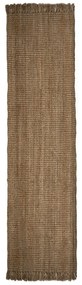 Natúr színű kézi szövésű juta futószőnyeg 60x300 cm Jute Boucle – Flair Rugs