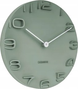 Falióra Műanyag Ø 42 CM Sötétzöld Mélység 5 CM