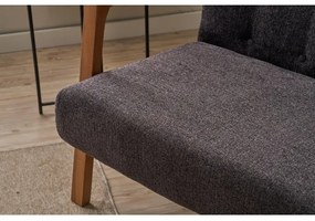 TUMI antracit kétszemélyes kanapé