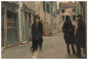 Kép - John Singer Sargent, Street in Venice, reprodukciók (90x60 cm)