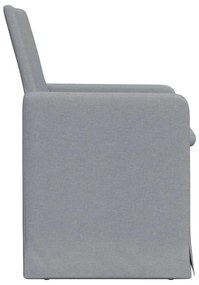 Étkező Székek 2 pcs Világosszürke 57 x 67 x 95 cm szövet