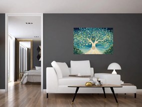 Kép – Mágikus fa spirálokkal (90x60 cm)
