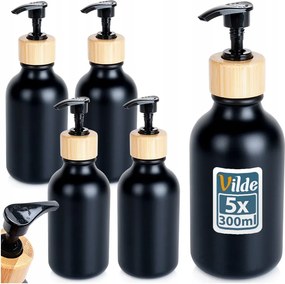 Folyékony Szappan Adagoló Gél folyékony fürdőszoba konyhai fekete x5