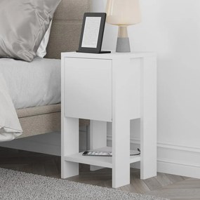 Éjjeliszekrény Ema - White, White