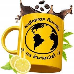 Arany Prémium Bögre Auréliának Születésnapra Ajándék Nyomtatott