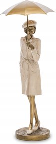 Elegáns Nő figura – Elegáns Hölgy Esernyővel Ajándék Dekoráció
