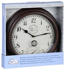 Time kültéri falióra hőmérővel - Esschert Design