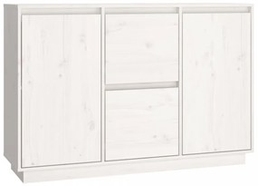 fehér tömör fenyőfa tálalószekrény 111 x 34 x 75 cm