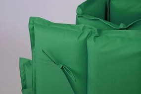 DIVERO Párna nyugágyhoz sötét zöld