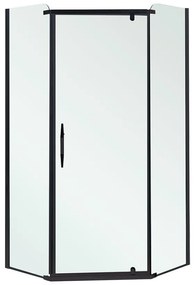 Celtic 100x100 cm ötszögletű zuhanykabin tálca nélkül fekete