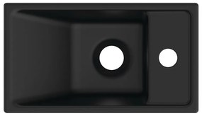 Matt fekete kerámia WC mosdó 37x21 cm i.Life S – Ideal Standard