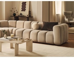 Téglavörös zsenília moduláris sarokkanapé Lupine – Micadoni