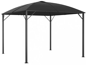 antracitszürke pavilon függönyökkel 300 x 300 x 265 cm