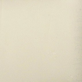 krémszínű műbőr kanapéágy 100 x 200 cm
