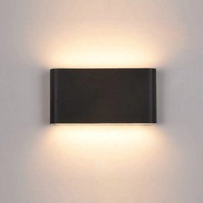 ITALUX PL-266B ROMANO Modern Kültéri Fali Lámpa Fekete LED IP54