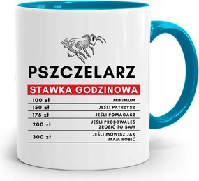 Kék Bögre Méhészeknek Óradíj Nyomtatott Fényképpel