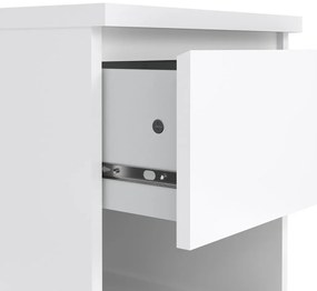 Simplicity éjjeliszekrény, fehér fényes