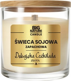 Szójagyertya dubai csokoládé arany 155g BigNature