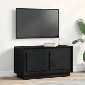 TV Szekrény Fekete Tölgy 80x35x45 cm Műcserép