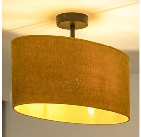 Duolla - Felületre szerelhető csillár OVAL 1xE27/15W/230V barna