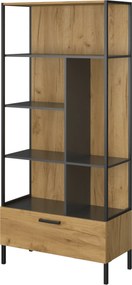 Polcállvány nyitott 1S, craft tölgy arany/antracit, SANTANA