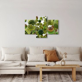 Csíkos gömbök képe (90x60 cm)