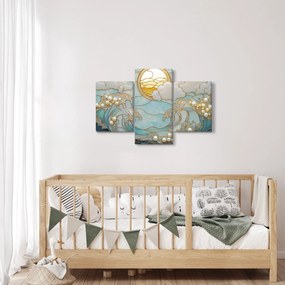 Kép - 3D gyöngyök az óceánban (90x60 cm)
