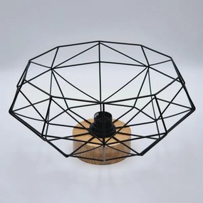 Brilagi - Mennyezeti lámpa WOODY BASKET 1xE27/60W/230V tölgy-dió