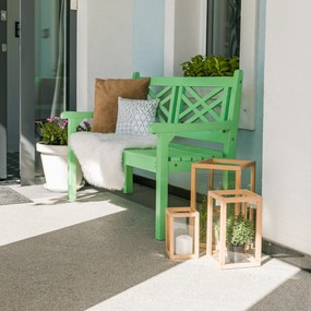 Fából készült kerti pad, neo mint, 124 cm, FABLA