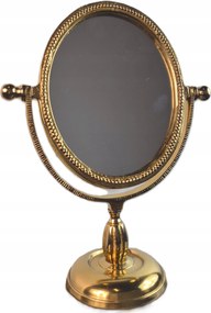 Tükör Kozmetikai tükör fésülködőasztal Arany Kerek Álló Elegáns