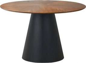 Kerek étkezőasztal nappali konyha loft fa dió asztallap Angel