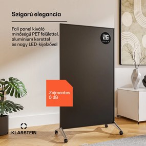 Klarstein Wonderwall Smart Bornholm infravörös hősugárzó, 800 W, Intelligens vezérlés, falra szerelés, LED-Kijelző