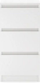 SIMPLE éjjeliszekrény 40 cm 3 fiók matt fehér