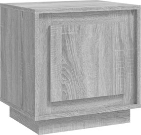 vidaXL szürke sonoma színű szerelt fa éjjeliszekrény 44x35x45 cm