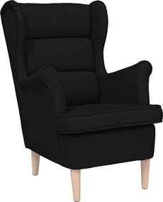 vidaXL fekete szövetfotel 74 x 84 x 100 cm