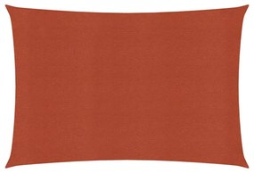 terrakotta HDPE napvitorla 160 g/m² 2 x 3 m