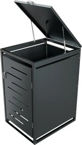 Fém szeméttároló fedél 66 × 119 × 80 cm