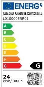 Matt fekete LED mennyezeti lámpa 5.5x101 cm Boadella – Kave Home