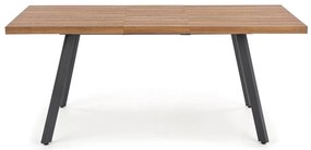 Étkezőasztal Berlin 160 cm, mézes dió / fekete