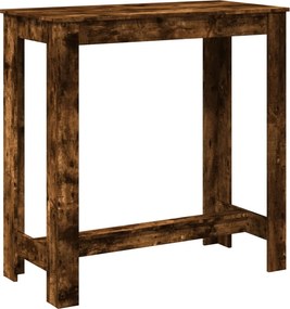 vidaXL füstös tölgy színű szerelt fa bárasztal 102 x 50 x 103,5 cm