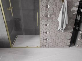Mexen Velar, nyílásba tolóajtó 75x200 cm, 8mm átlátszó üveg, arany matt, 871-075-000-01-55